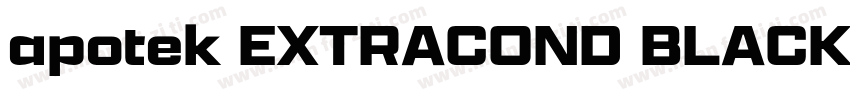 apotek EXTRACOND BLACK字体转换